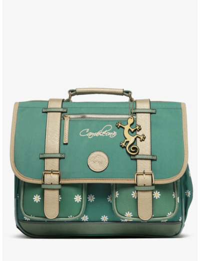 Caméléon - Cartable Green Marguerite 38cm