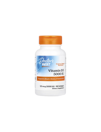 DOCTOR'S BEST VITAMIN D3 5000IU 180 CAPS