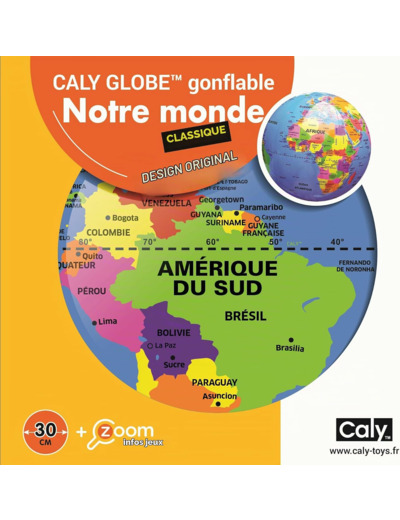 CALY GLOBE GONFLABLE MONDE