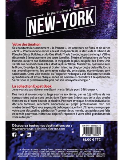 JE PARS VIVRE A NEW-YORK.