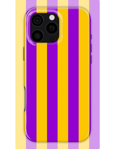 Purple Pie Stripes Case | Coque de téléphone 3D 2en1 Ultra-résistante