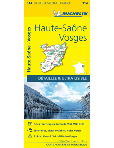 CARTE DEPARTEMENTALE HAUTE-SAONE, VOSGES
