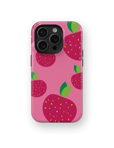 Strawberry Dreamscape | Coque de téléphone 3D 2en1 Ultra-résistante
