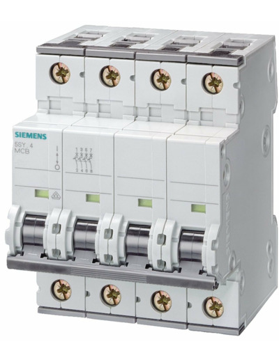 Siemens - Disjoncteur 5SY6416-7 - 4p. 16A.C. 6kA.400V