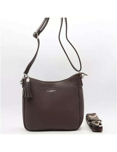 P410- Sac porté travers Flora & Co (marron)