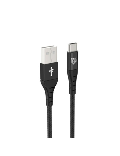 Tiger Lite - TIGER POWER LITE CABLE RENFORCE USB-A USB-C 1,2M NOIR