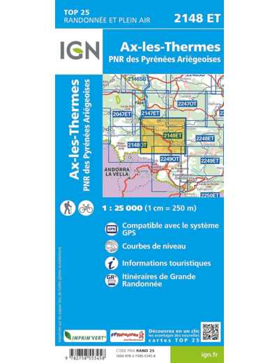2148ET AX LES THERMES PNR DES PYRENEES ARIEGEOISES