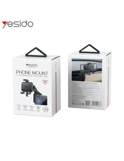 YESIDO Support de smartphone pour fixation sur angle d'écran voiture