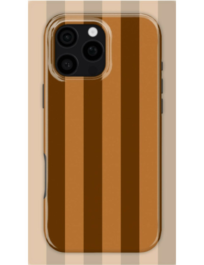Chocolate Stripes Case | Coque de téléphone 3D 2en1 Ultra-résistante