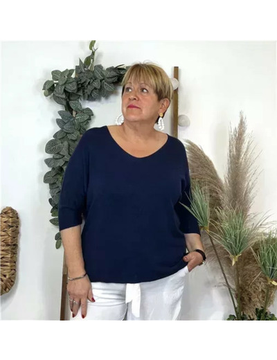 Z544.- Pull léger Emporium (Gt) (marine)