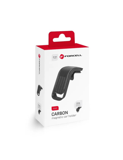 FORCELL F-GRIP B060 Support magnétique noir pour téléphone sur grille de ventilation