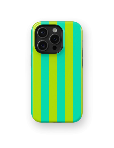 Neon Green Stripes Case | Coque de téléphone 3D 2en1 Ultra-résistante