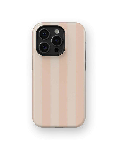 Peach Stripes Case | Coque de téléphone 3D 2en1 Ultra-résistante
