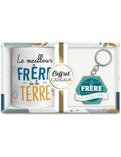 STC coffret mug et porte clés "Frère"