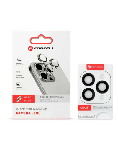 FORCELL Lentilles protection objectifs caméra iPhone en verre trempé
