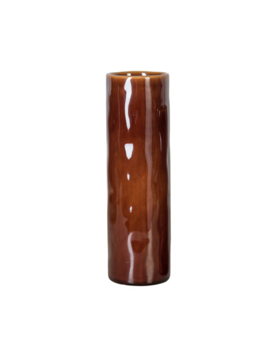 Vase cylindre Acajou