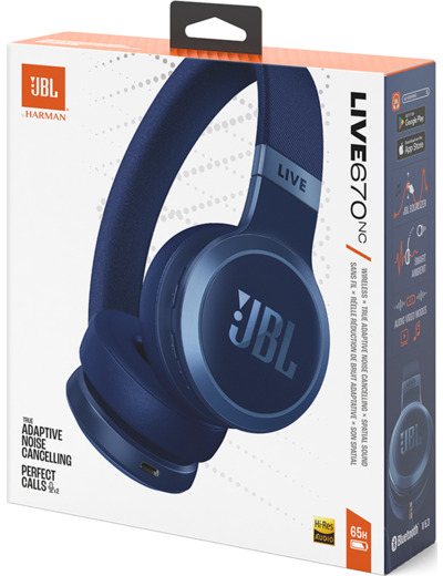 JBL Casque Bluetooth® Live 670NC ANC avec Micro Supra-auriculaire