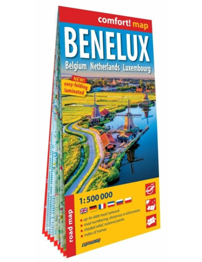 BENELUX 1/500.000 (CARTE GRAND FORMAT LAMINEE)