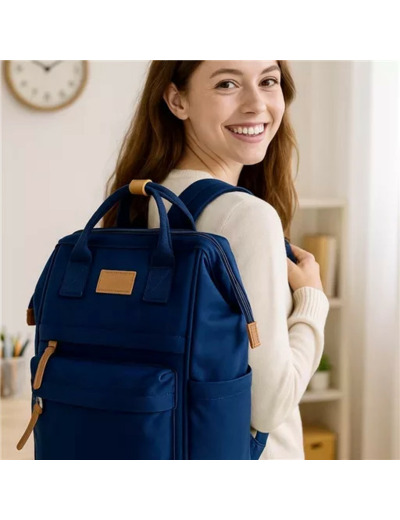 P401- Sac à dos Medium Flora & Co (marine)