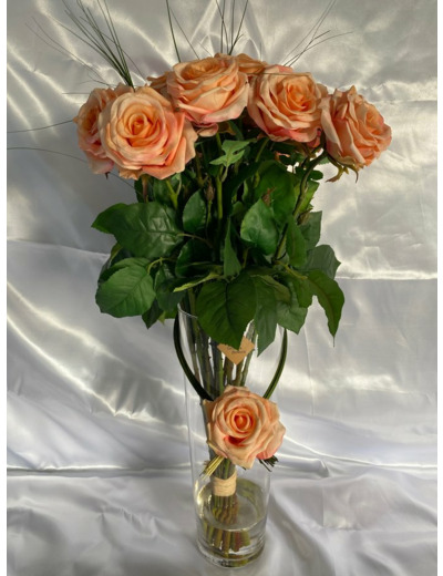Bouquet De 21 Roses - Orange