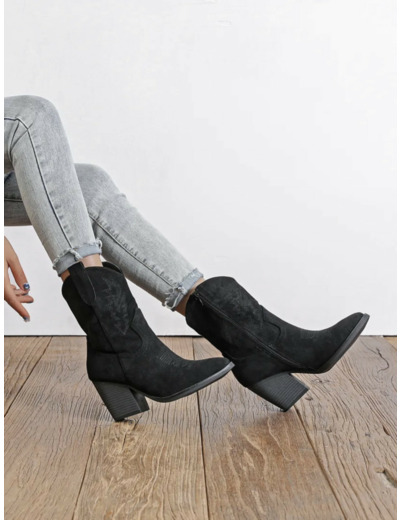 Bottines nubuck noir - Catalina - Findlay
