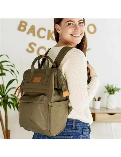 P401- Sac à dos Medium Flora & Co (kaki)