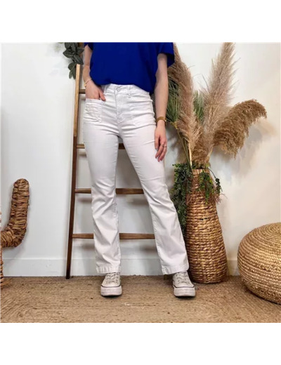 N005- Jean Seventies Voggo (T36-T44) (blanc)