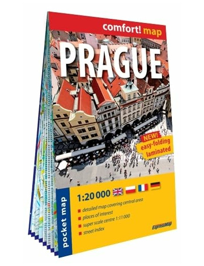 PRAGUE 1/20.000 (CARTE LAMINEE FORMAT POCHE - PLAN DE VILLE)