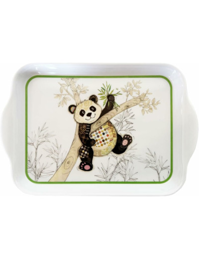 Kiub - Plateau de service individuel 21x14cm Décor Kook Panda - KIUB