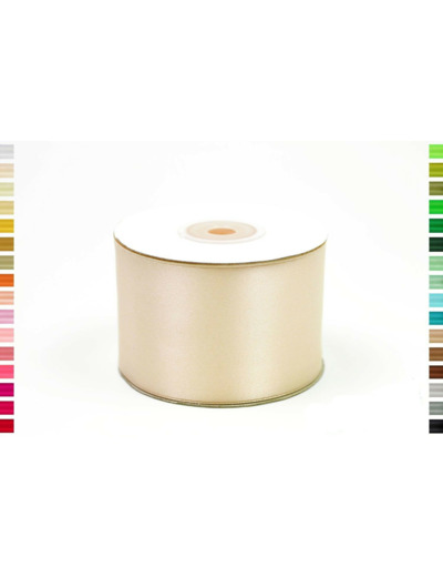 Ruban satin champagne 815 largeur 50 mm