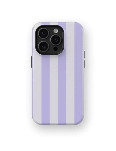 Light Purple Stripes Case | Coque de téléphone 3D 2en1 Ultra-résistante