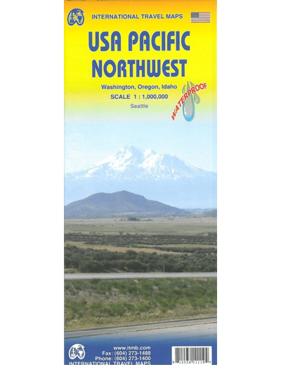 USA PACIFIC NORTHWEST 1:1 000 000 WATERPROOF MAP RETREF