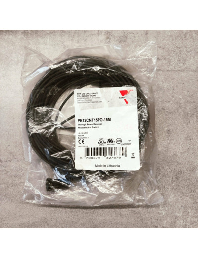 Cellule photo. barrage émetteur 15m plastique 12mm PNP NO, 15m cable