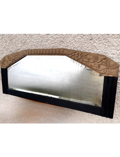 Miroir art nouveau chêne