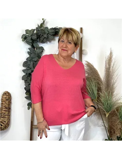 K363- Pull léger Emporium (Gt) (fuchsia)