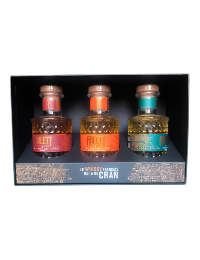 Single Malt Whisky Arlett Curiosité – Coffret 3 x 20 cl (45,3°)