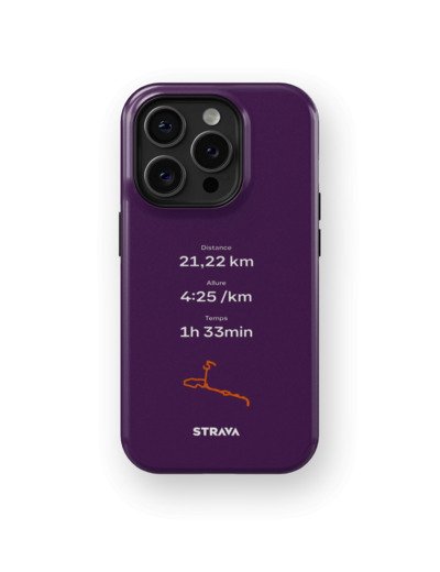 Mon Run Strava - Violet | Coque 3D 2en1 Ultra-résistante