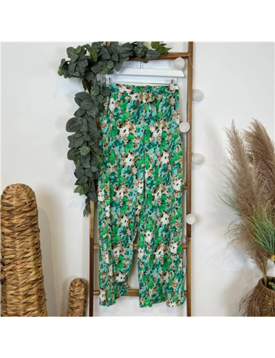 N931- Pantalon Melya  (T36/T42) (vert brésil)