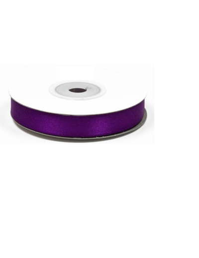 Ruban satin violet 465 Largeur 12 mm