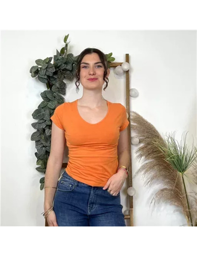 K319- T-Shirt Coline (T36-T44) (orange)