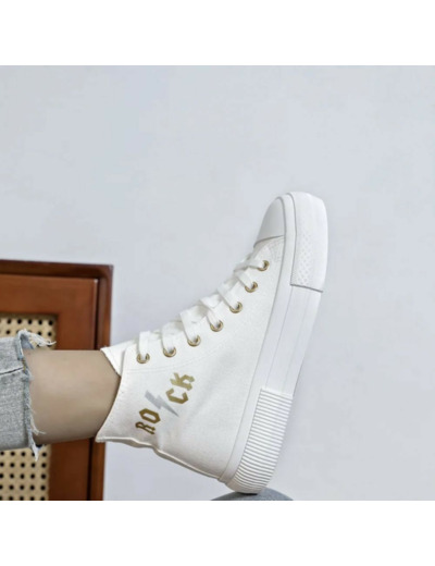 Baskets montantes Rock white - Janis - Chicmuse