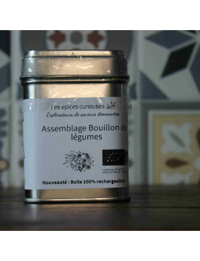 Assemblage bouillon de légumes - 50G - Boite métal