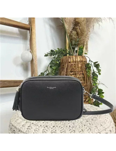 P428- Sac Flora & Co 2 Zips (noir)