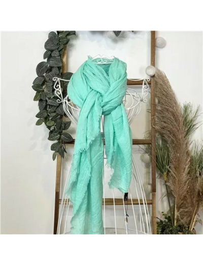 Y520- Foulard uni large (vert d'eau)