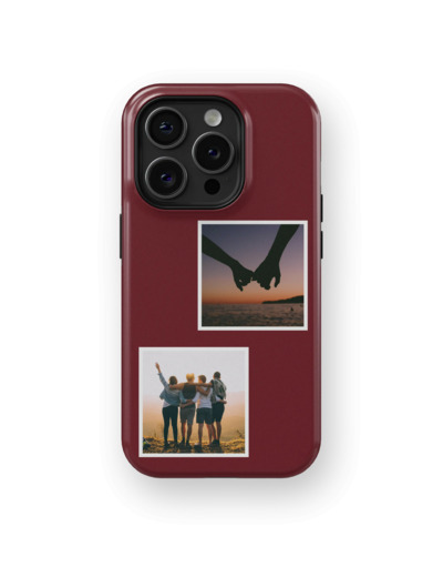 Twin Memories - Dark Red | Coque de téléphone 3D 2en1 Ultra-résistante