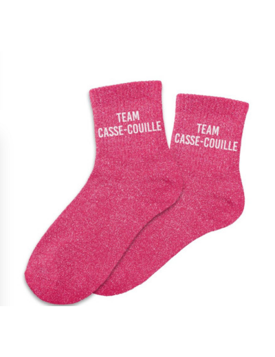 STC Chaussettes à paillettes Team casse couille