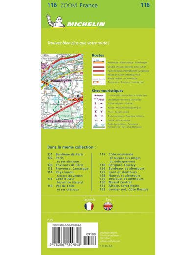 CARTE ZOOM VAL DE LOIRE ET SES CHATEAUX