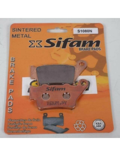 Sifam - Plaquettes de frein - Métal Fritté - S1080N