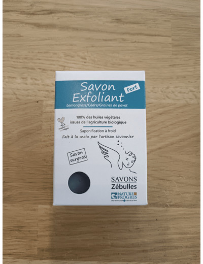 Savon exfoliant fort