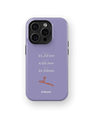 Mon Run Strava - Mauve | Coque 3D 2en1 Ultra-résistante